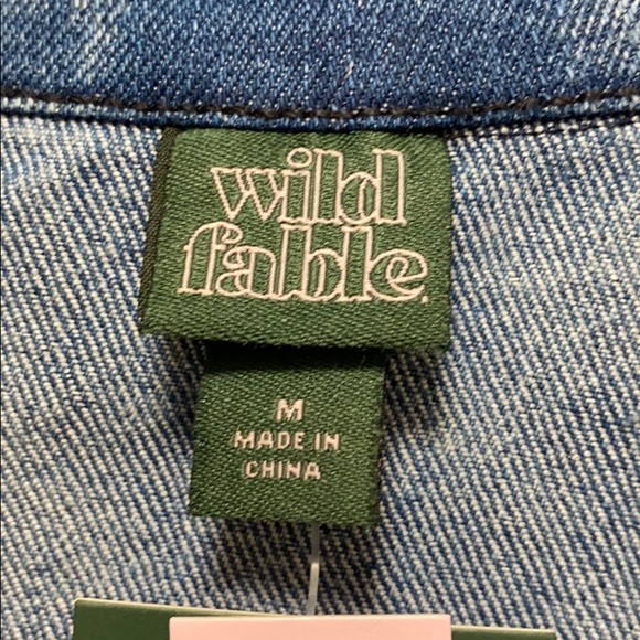 Wild Fable denim jumpsuit boilersuit acid wash M - Picture 7 of 8